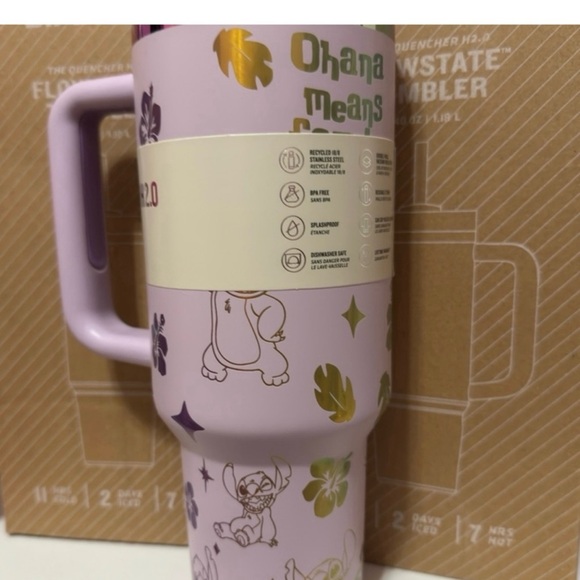 Stanley Lavender Stitch Floral 40oz Tumbler - Picture 4 of 6